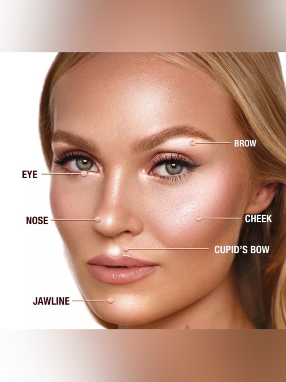 NEW! Charlotte Tilbury Glow Glide Face Architect Highlighter in Champagne Glow - Picture 4 of 11